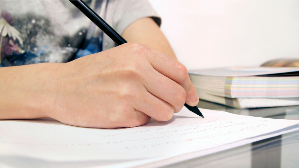 Writing in Copy and making notes