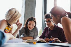 Group of People studying