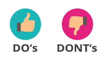 MBA Do and Don't Points