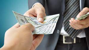 Giving doller to another person