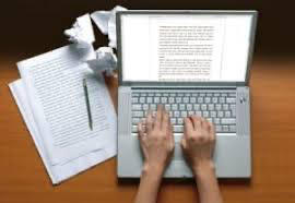 Typing in Laptop