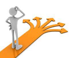 Person Choosing Path