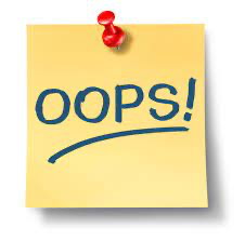 Oops! Mistake in MBA