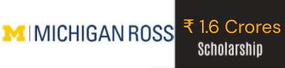 Michigan Ross Scholarship