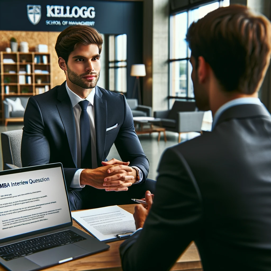 Mock interview session focusing on Kellogg School of Management questions.