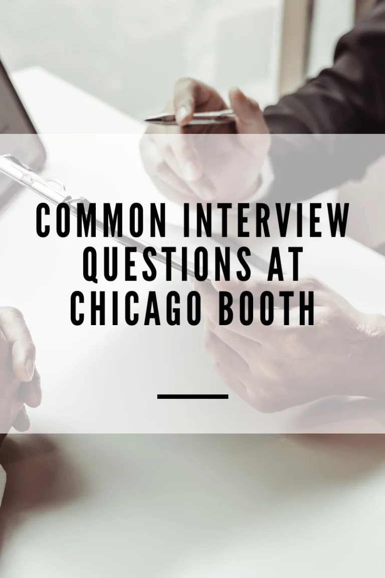 Preparing for a successful Chicago Booth interview.