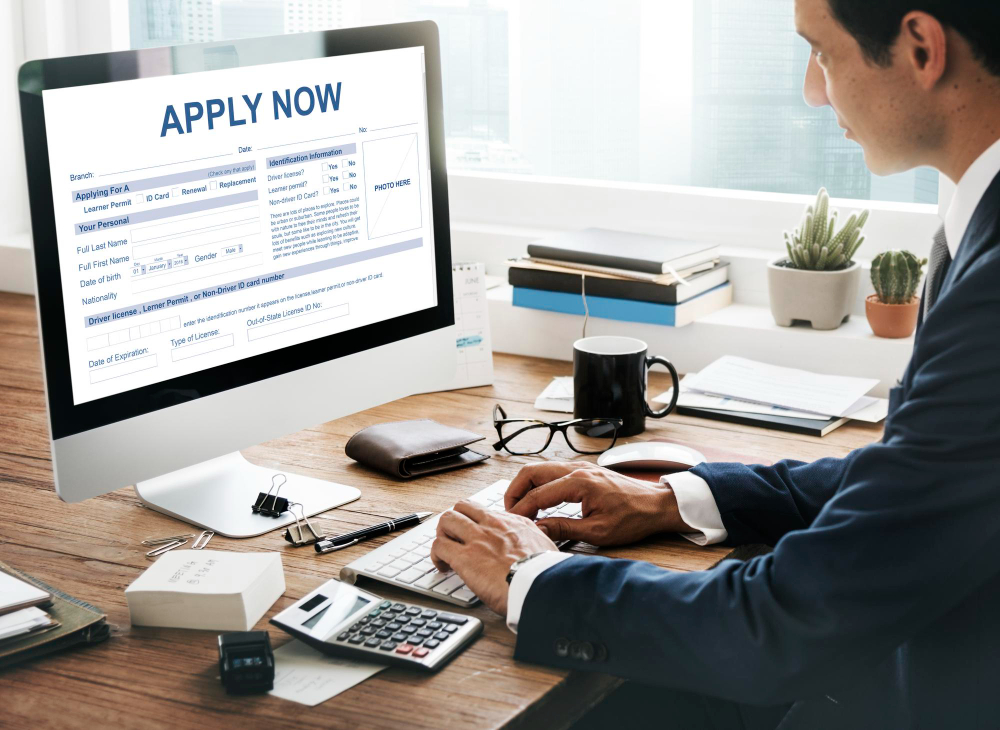 Man applying for MBA