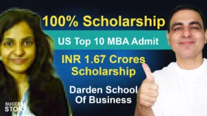 Vipasha’s Journey to Darden A Top 10 U.S. MBA Program with ₹1.67 Crores in Scholarship