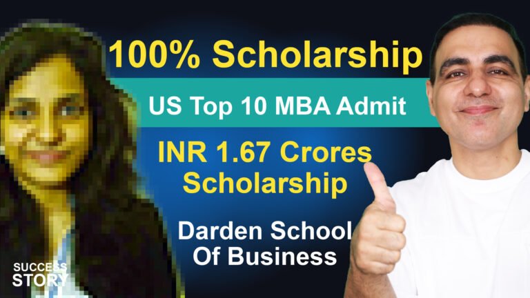Vipasha’s Journey to Darden A Top 10 U.S. MBA Program with ₹1.67 Crores in Scholarship